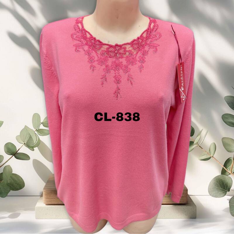 Swetry damskie Roz L-3XL. 1 kolor. Paczka 10 szt